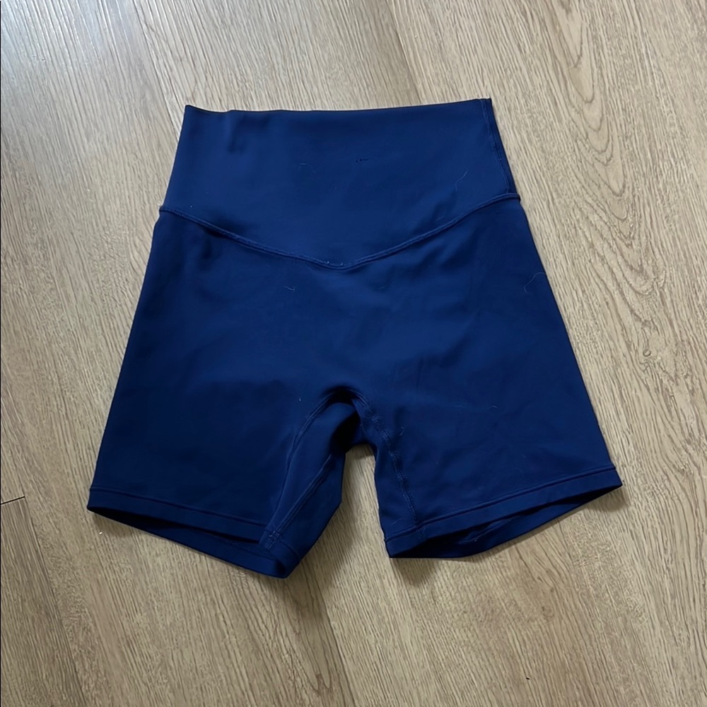 Vitality Women's Navy Blue High-Waisted Shorts